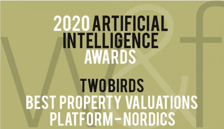 Two Birds valið “best property valuation platform”