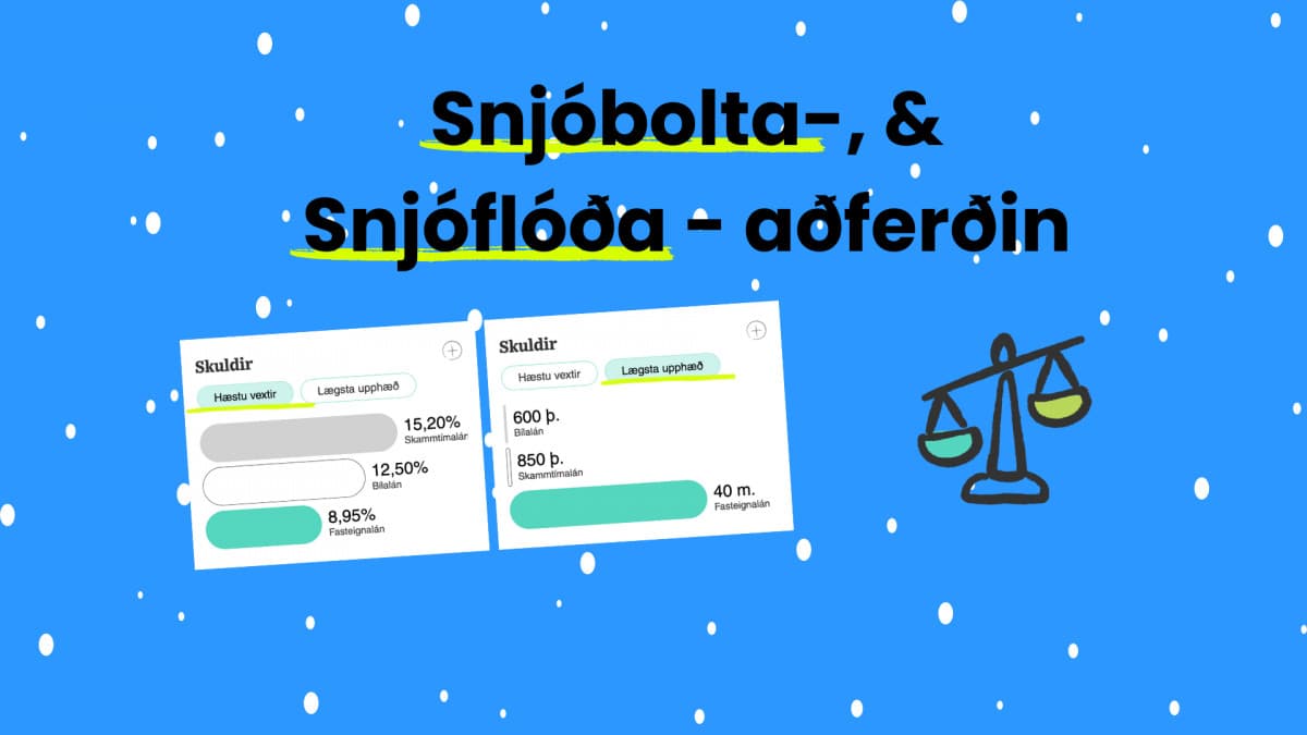 Snjóbolta, og snjóflóða-aðferðin