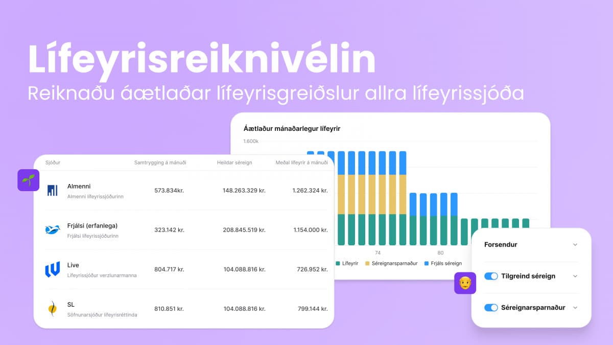 Aurbjörg reiknar áætlaðar lífeyrisgreiðslur allra lífeyrissjóða: Getur munað 3 árum á starfslokum